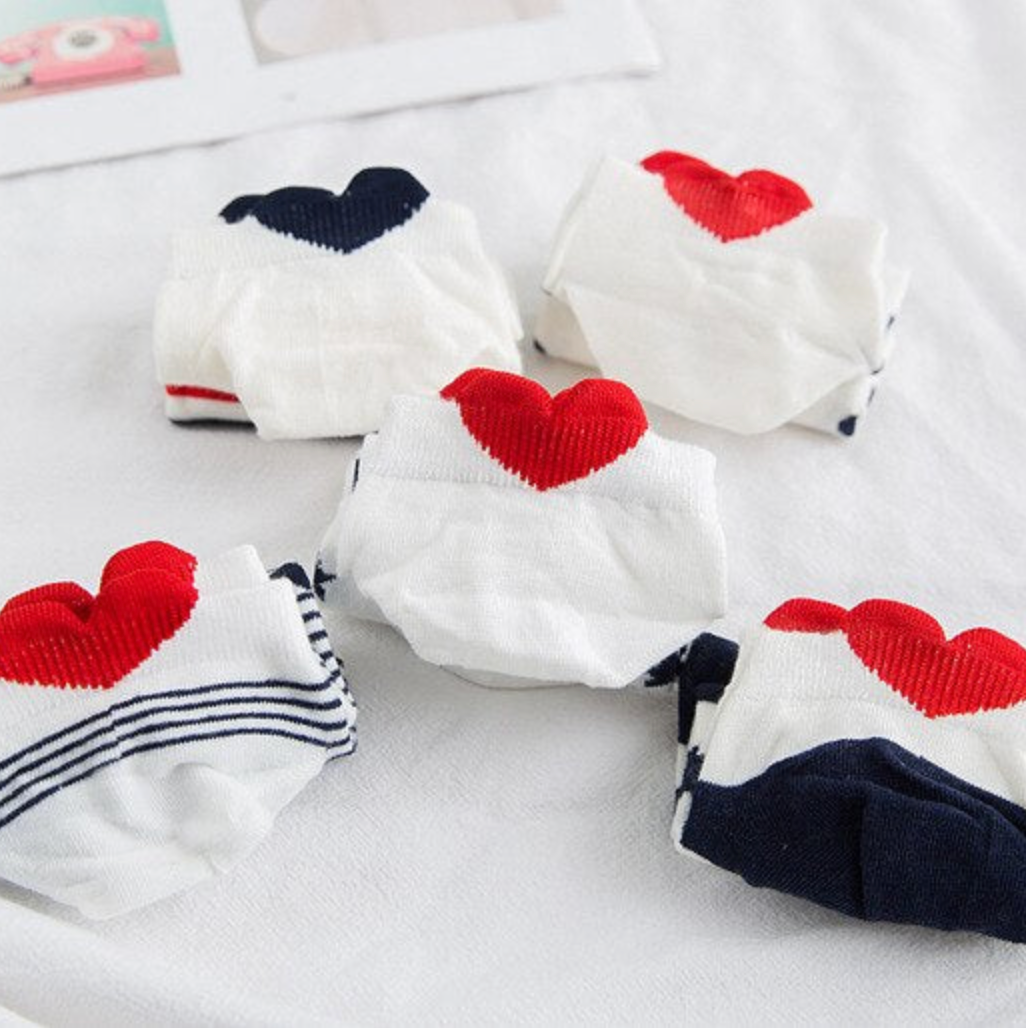 Caroline 5-pack bomullstrumpor