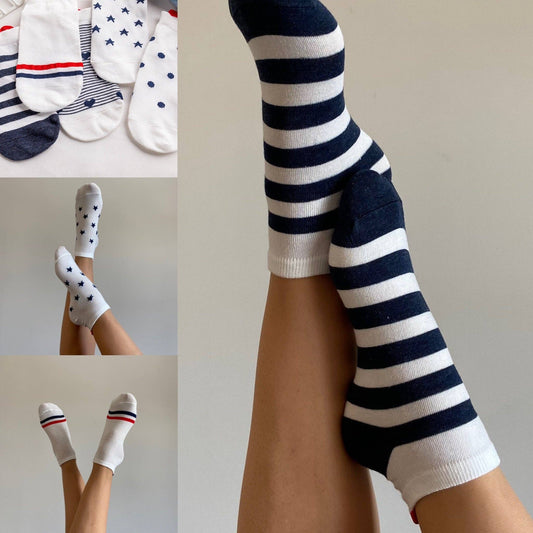 Caroline – 5-pack strumpor med hjärtflik