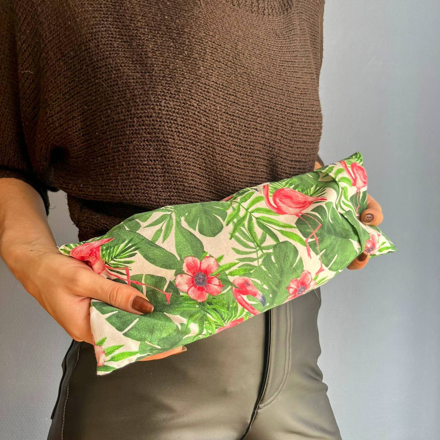 Värmekudde med fyllning av körsbärskärnor