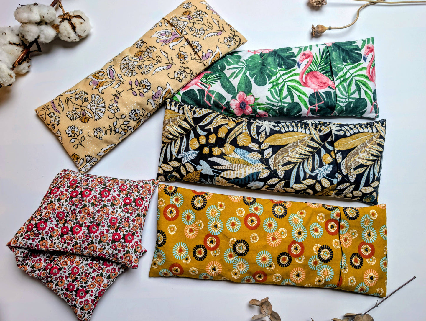 Värmekudde med fyllning av körsbärskärnor