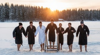 Guidat vinterbad i grupp för nybörjare