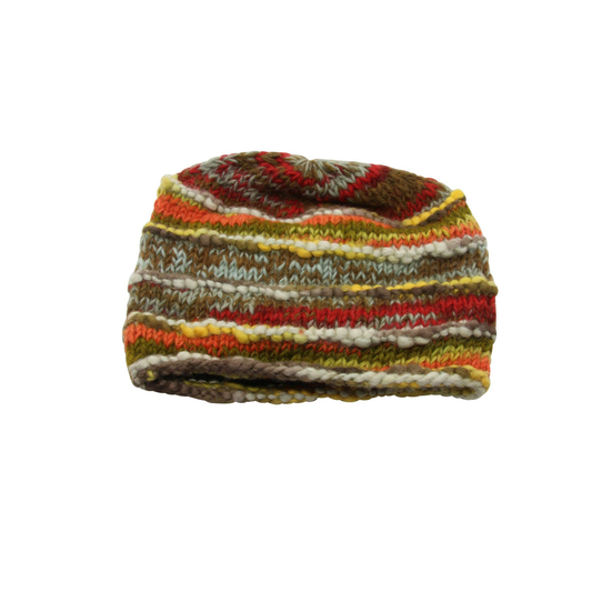 Stickad ullmössa - peace & love