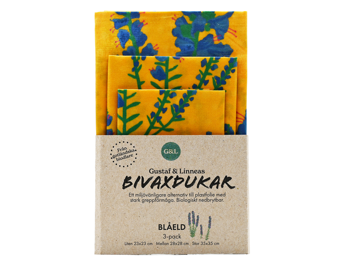 Bivaxdukar i 3-pack
